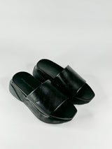 Stella McCartney Black Chunky Sole Slides - EU39