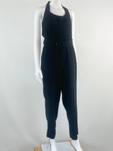 Jonathan Simkhai Black Halter-Neck 'Amiya' Jumpsuit - AU10