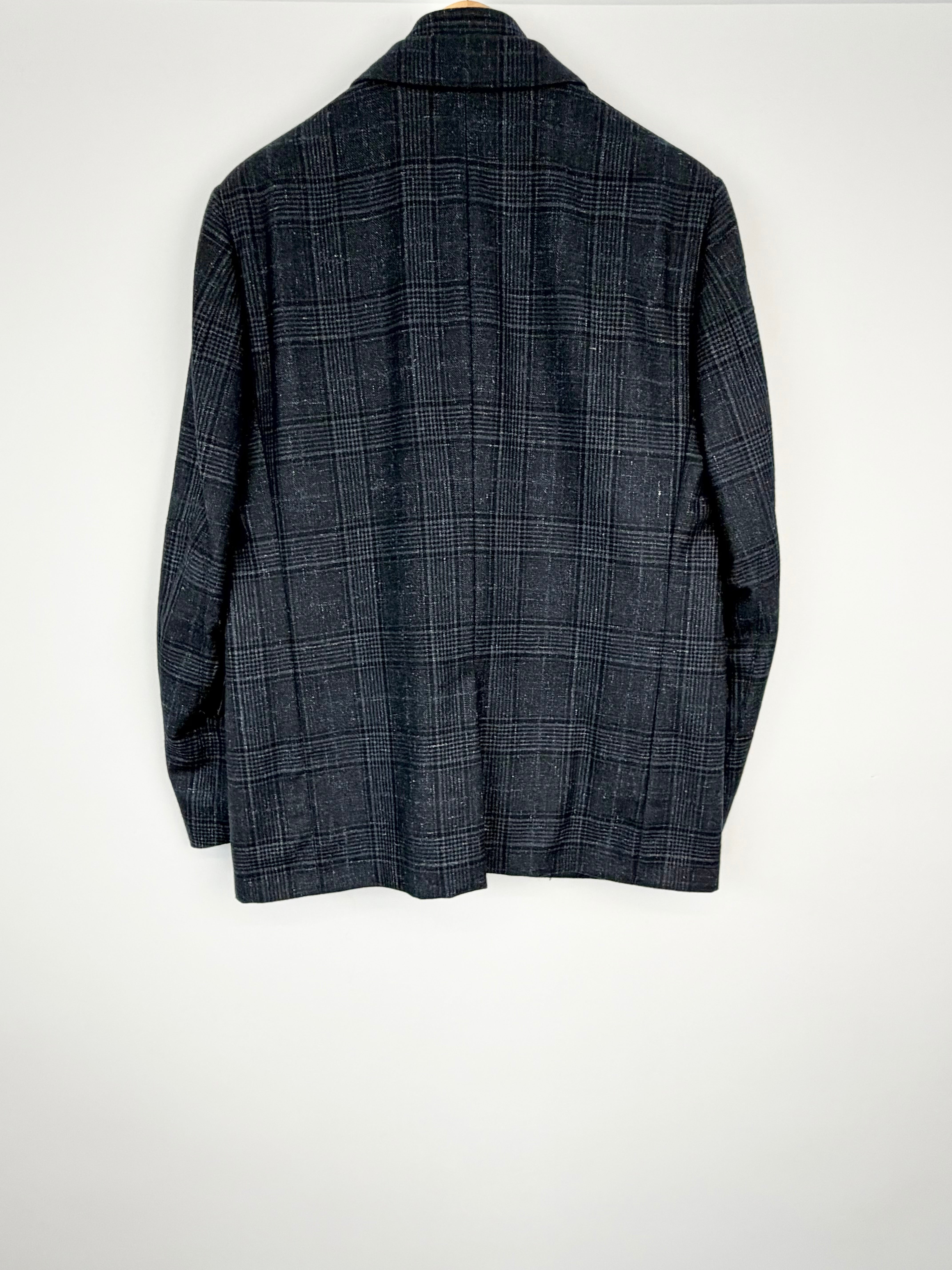 Milestones by Corneliani Blue Plaid 'Identity' Wool Blazer - 52