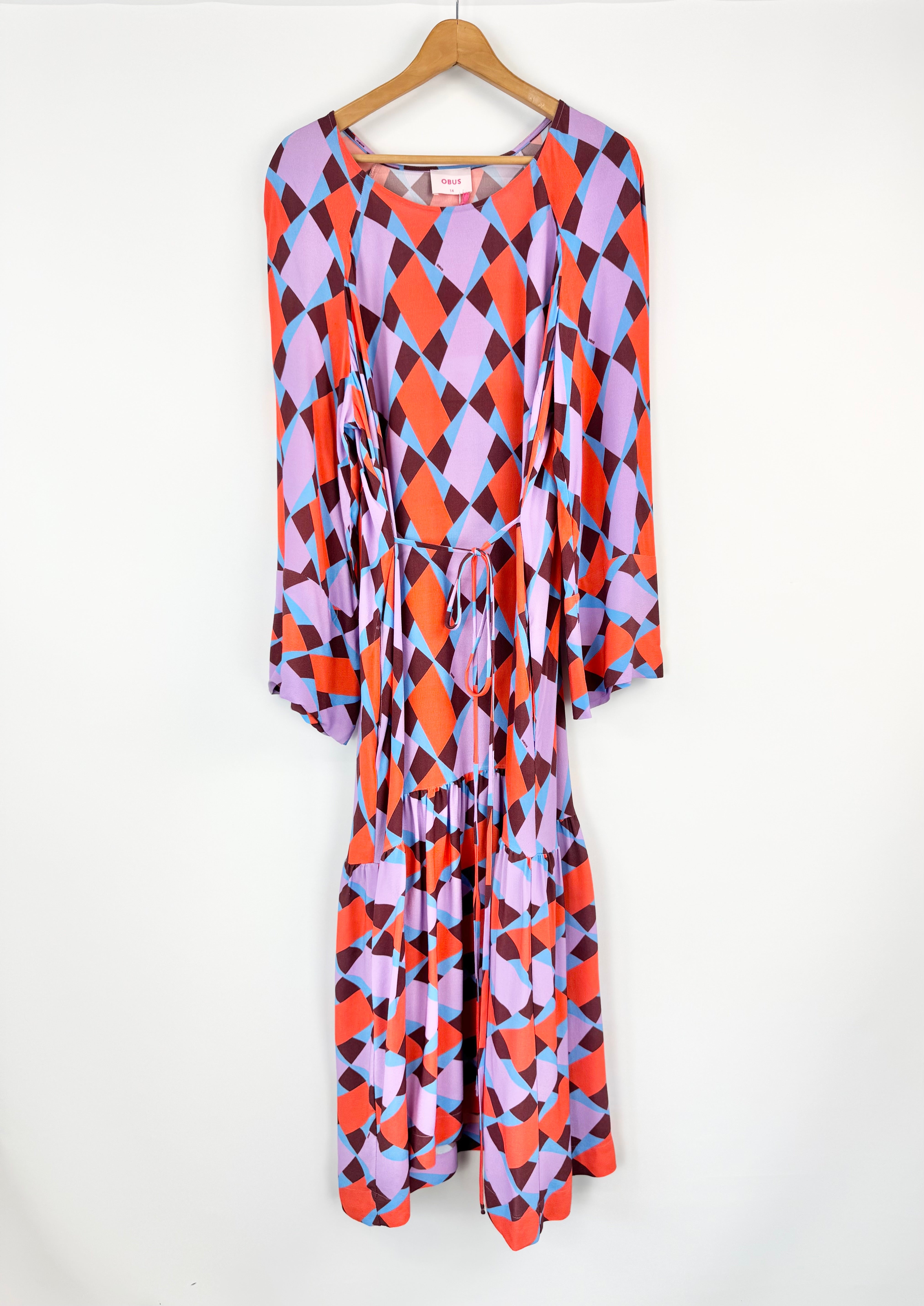 Obus Geo Mosaic 'Diamond Daze' Dress - AU14