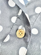 Michael by Michael Kors Black & White Polka Dot Blouse - AU12/14