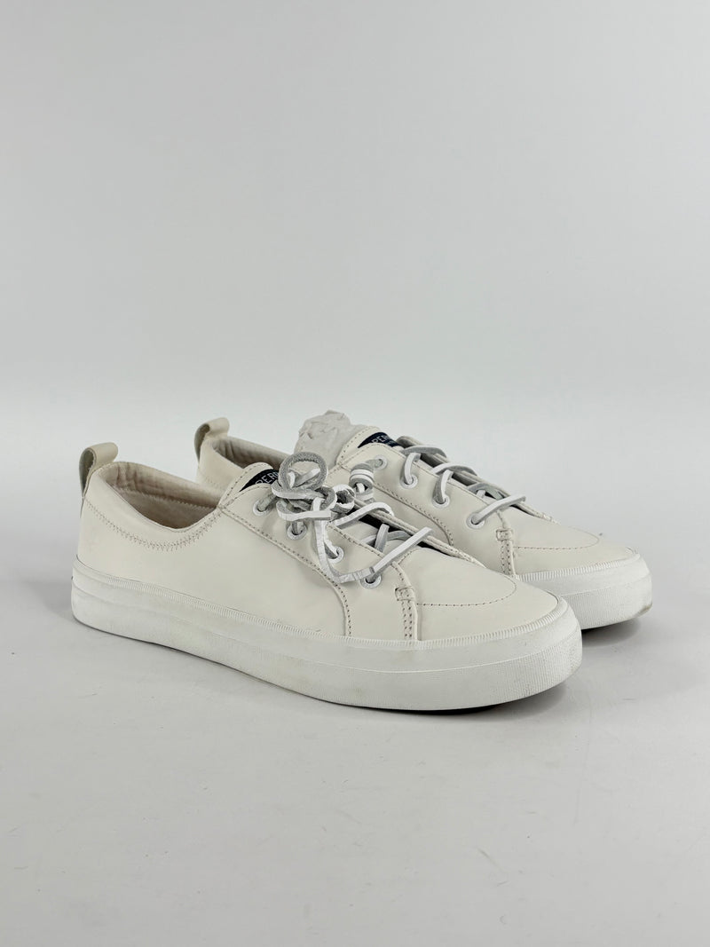 Sperry White Leather Crest Vibe Sneakers - EU40