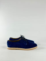 Bobbies Electric Blue Suede Derby Shoes - EU40