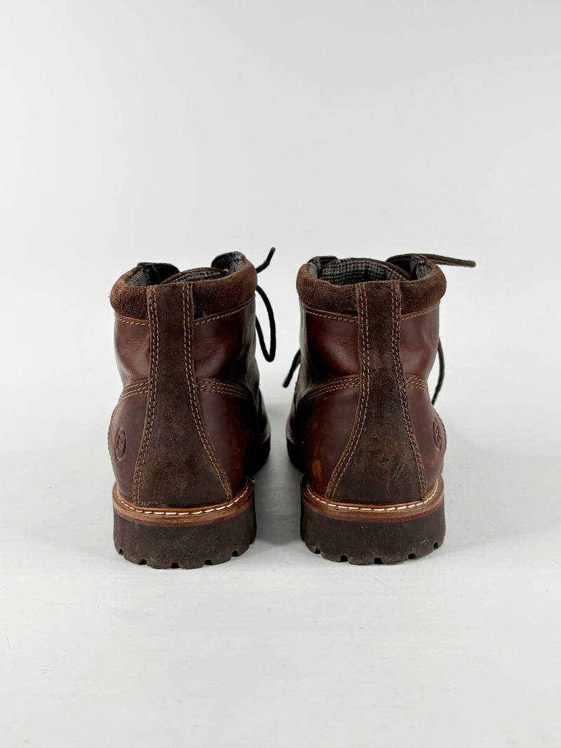 Rockport Dark Brown Leather Lace-Up Ankle Boots - EU45