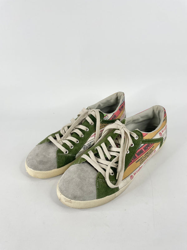 Springa Vulcanizzato Suede Multicolour Sneakers - EU43