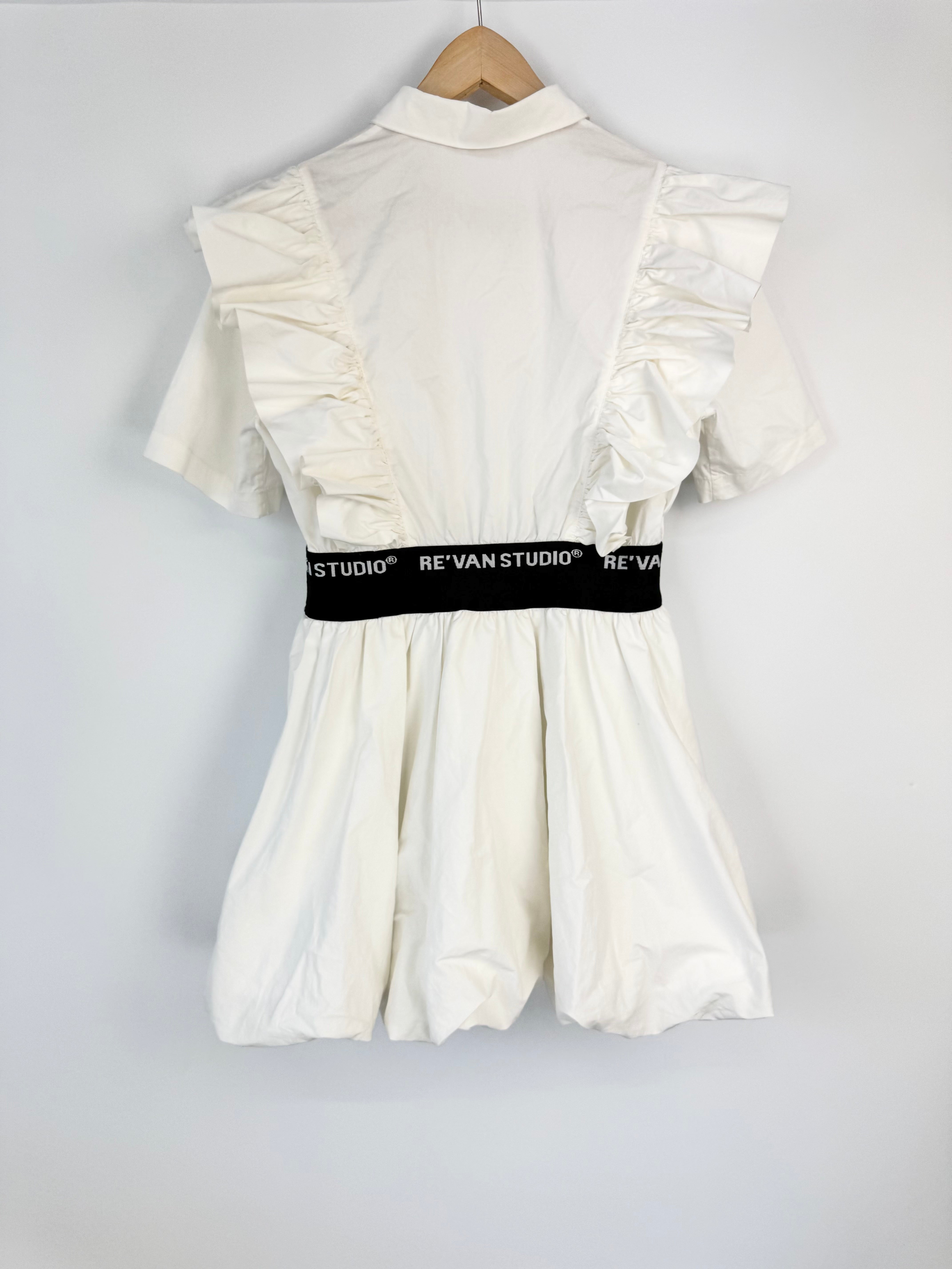 Re'van Studio Sleeveless Ruffle Trim Dress - AU8/10