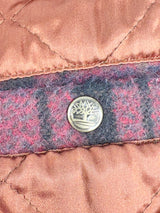 Vintage Timberland Check-Pattern Wool & Mohair Coat - M