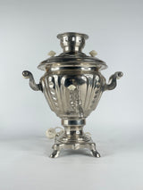 70s Vintage Nickel Plated Electric Samovar