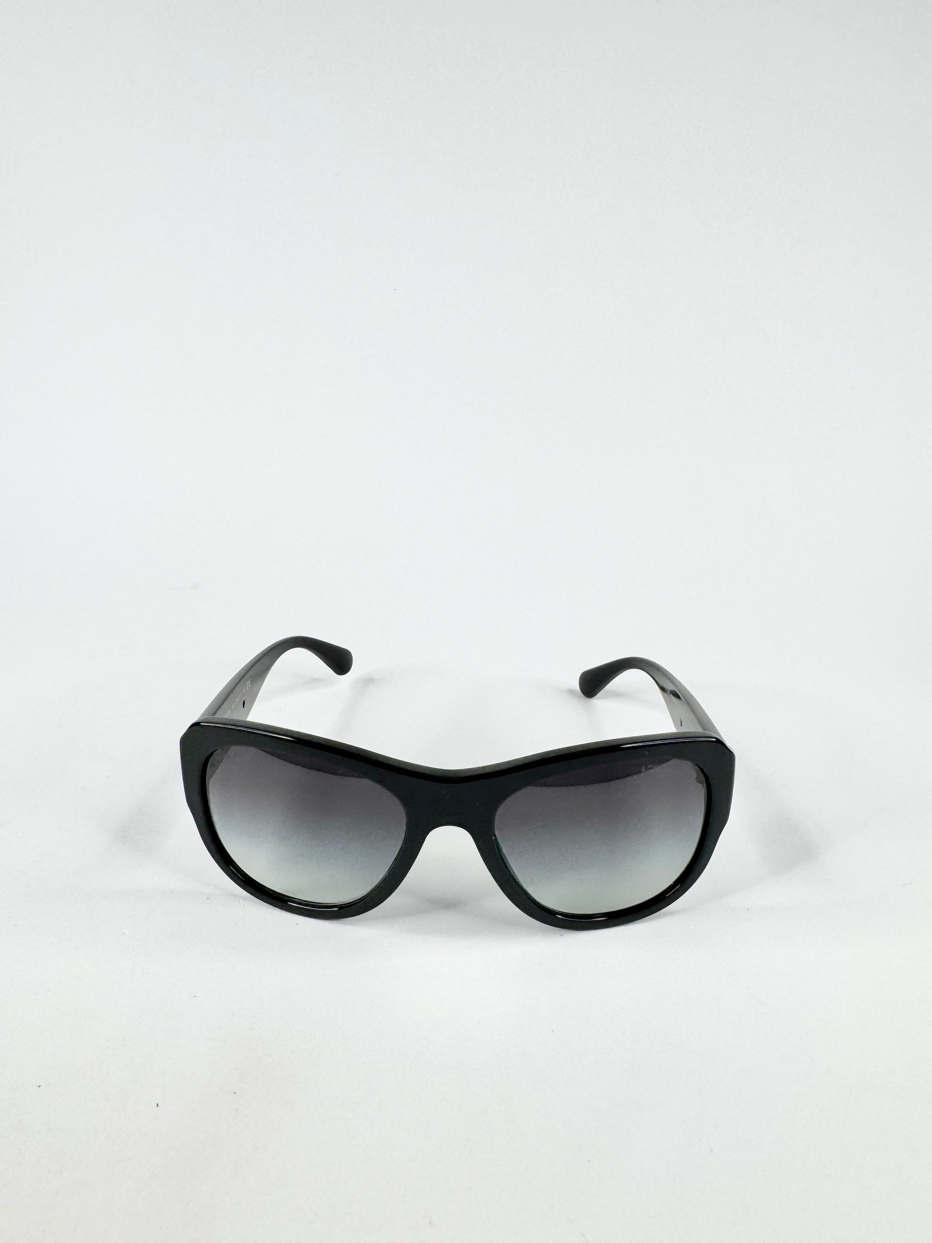 Chanel Black '5310' Gradient Sunglasses