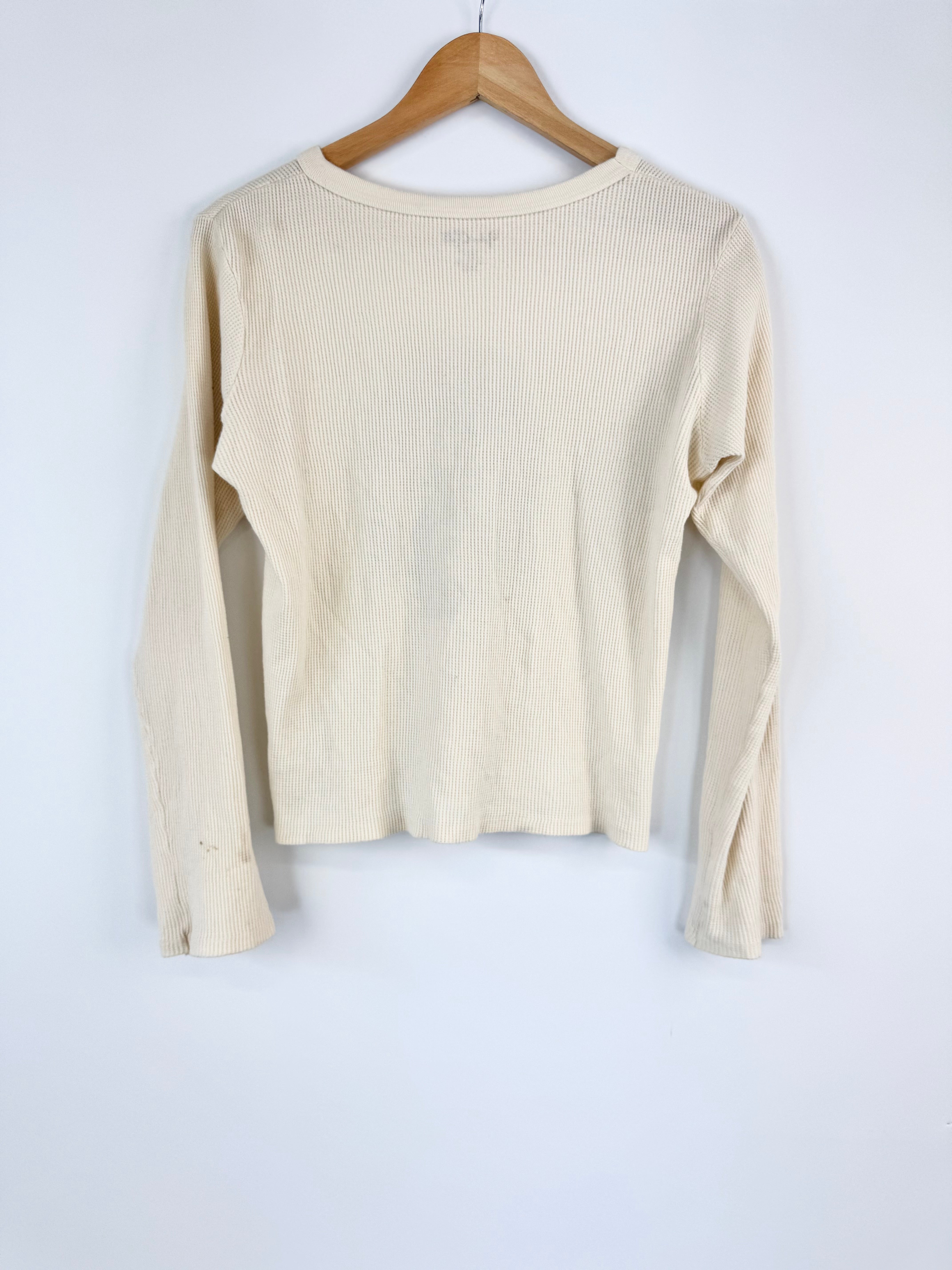 MFW Long Sleeve 'Basement Studio' Waffle T-Shirt - L