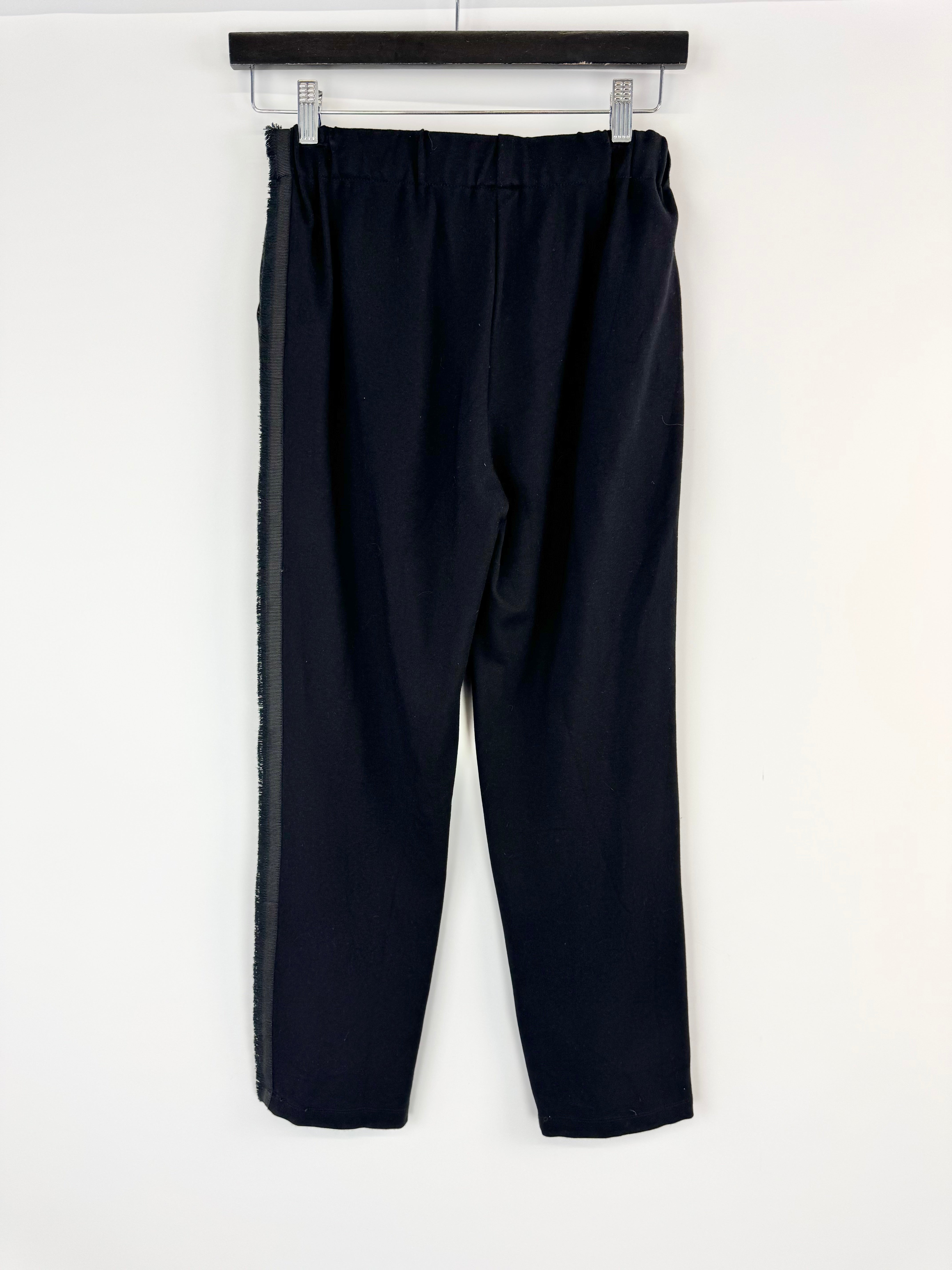 Vetements Black Raw Fringe Slacks - AU10