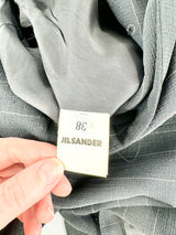 Vintage 80s Jil Sander Wool & Silk Blend Pinstripe 2 Piece Suit - AU10