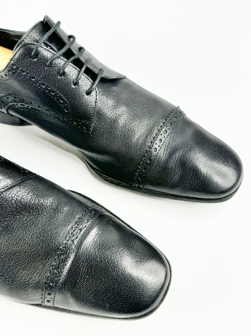 Bally Black Grained Brogues - EU44