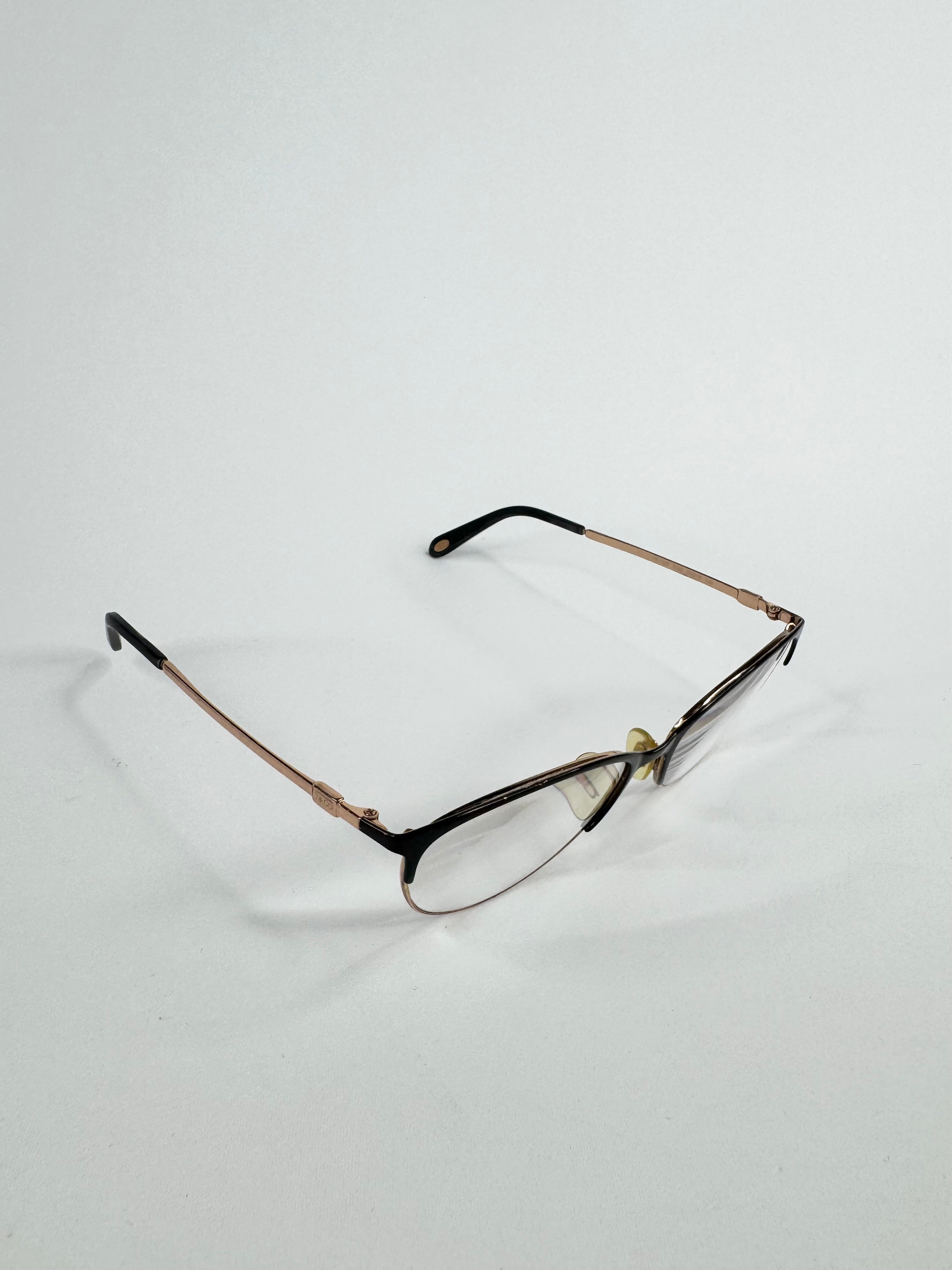 Tiffany & Co. Black & Gold 'TF1127 6122' Cat Eye Glasses