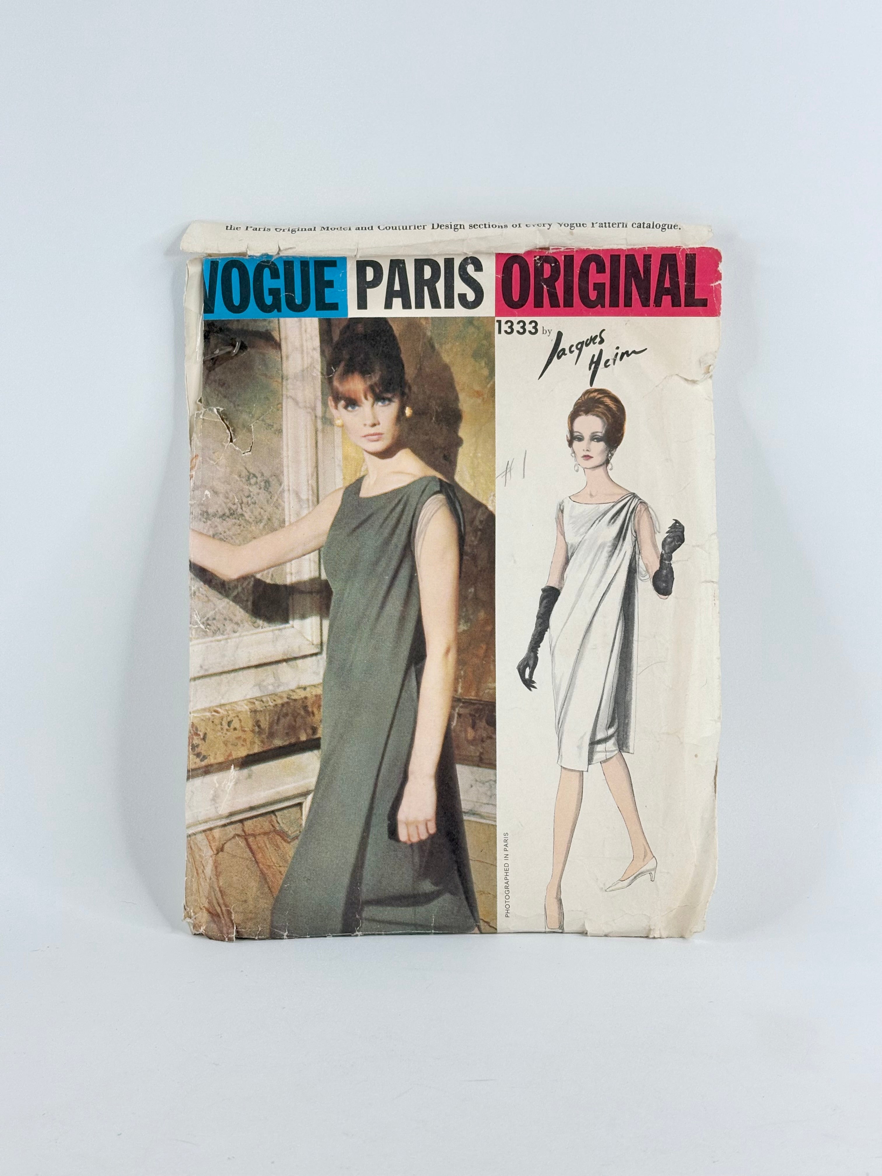 Vogue Paris Original Jacques Heim Evening Dress: No. 1333 - Size 12