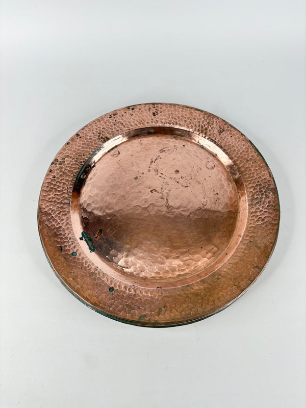 Set of 8 Copper Dinner Plates