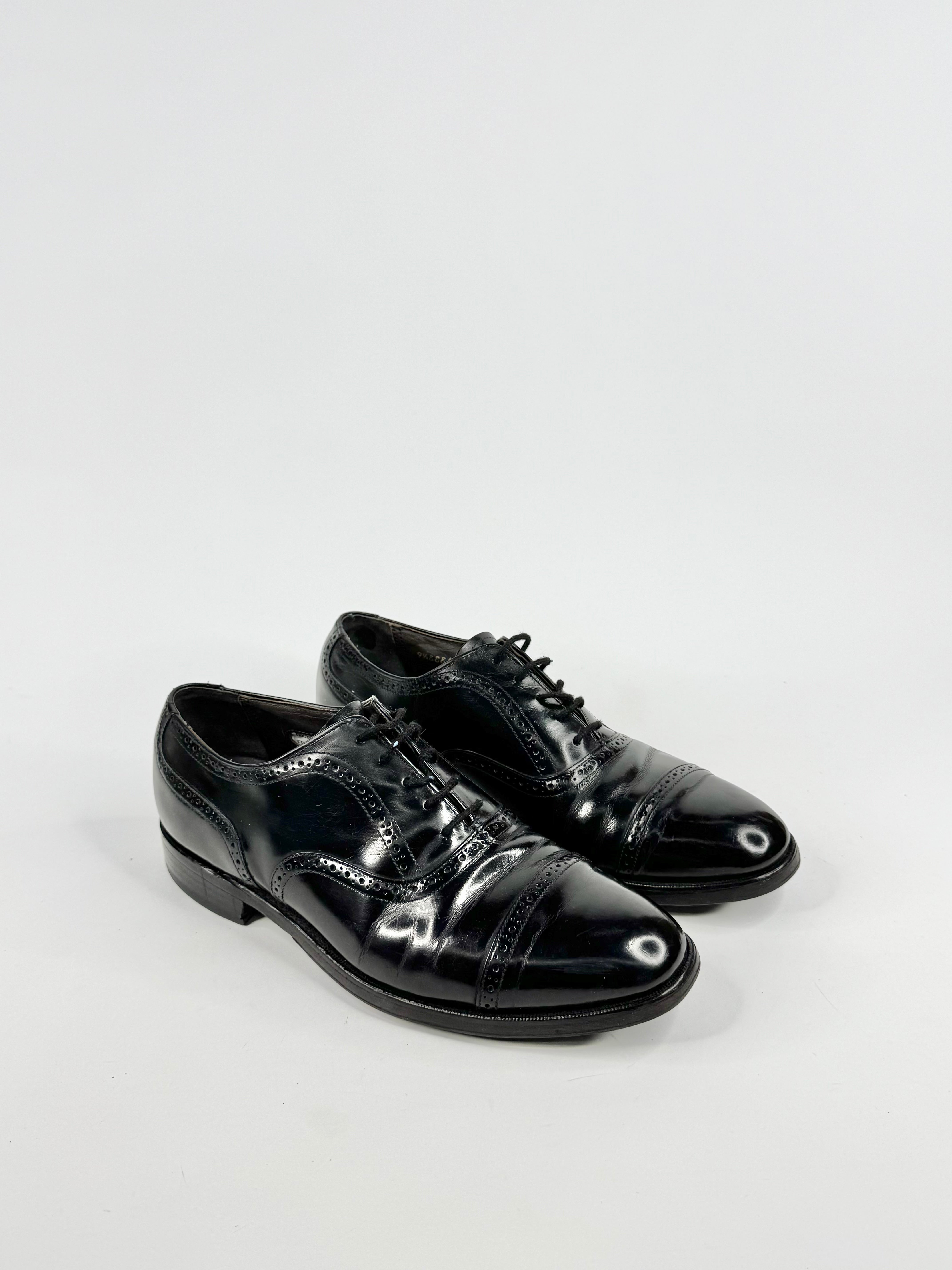 Bostonian Black Leather Brogues - 9.5