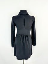 Patrizia Pepe Black Wool Blend Coat - AU8/10
