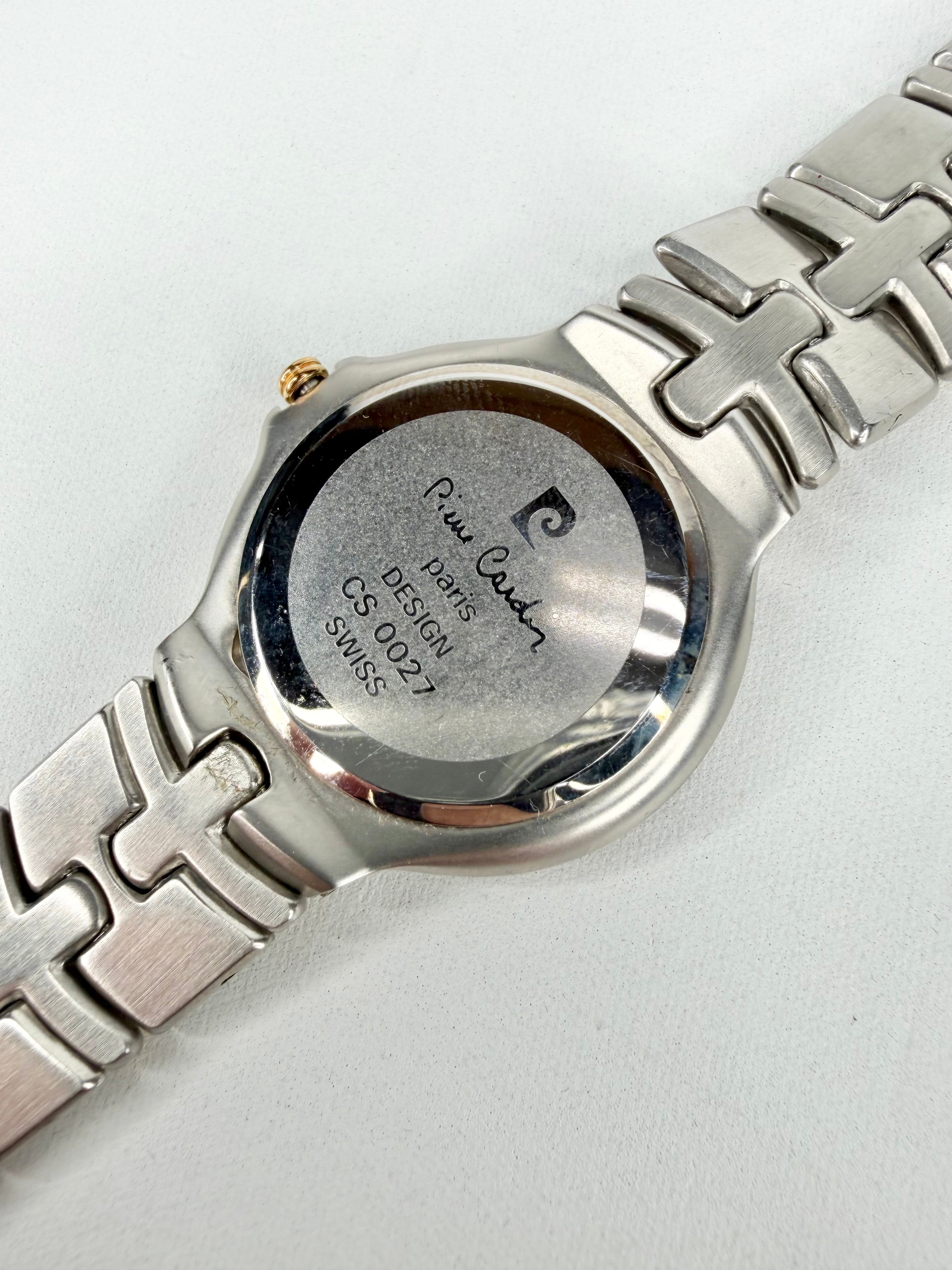Vintage 90s Pierre Cardin Duo Tone Roman Numeral Watch