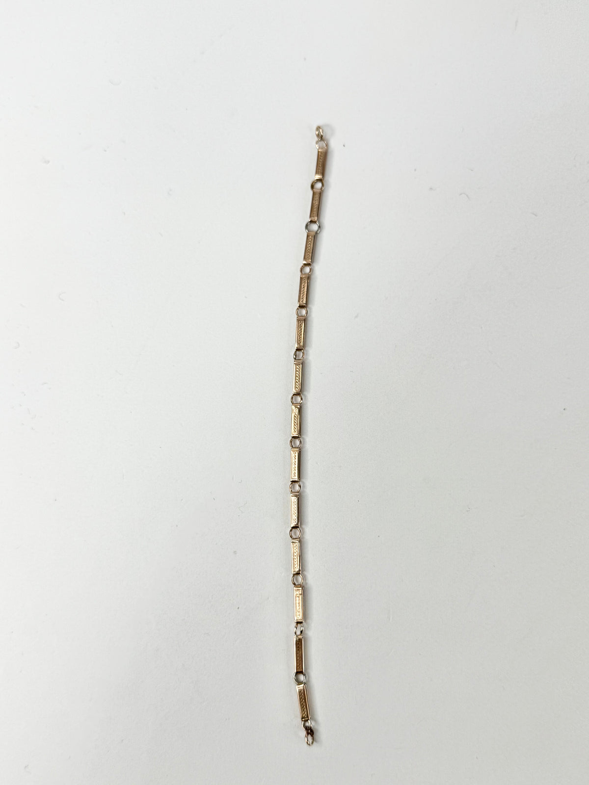Vintage 18ct Rose Gold Bar Bracelet