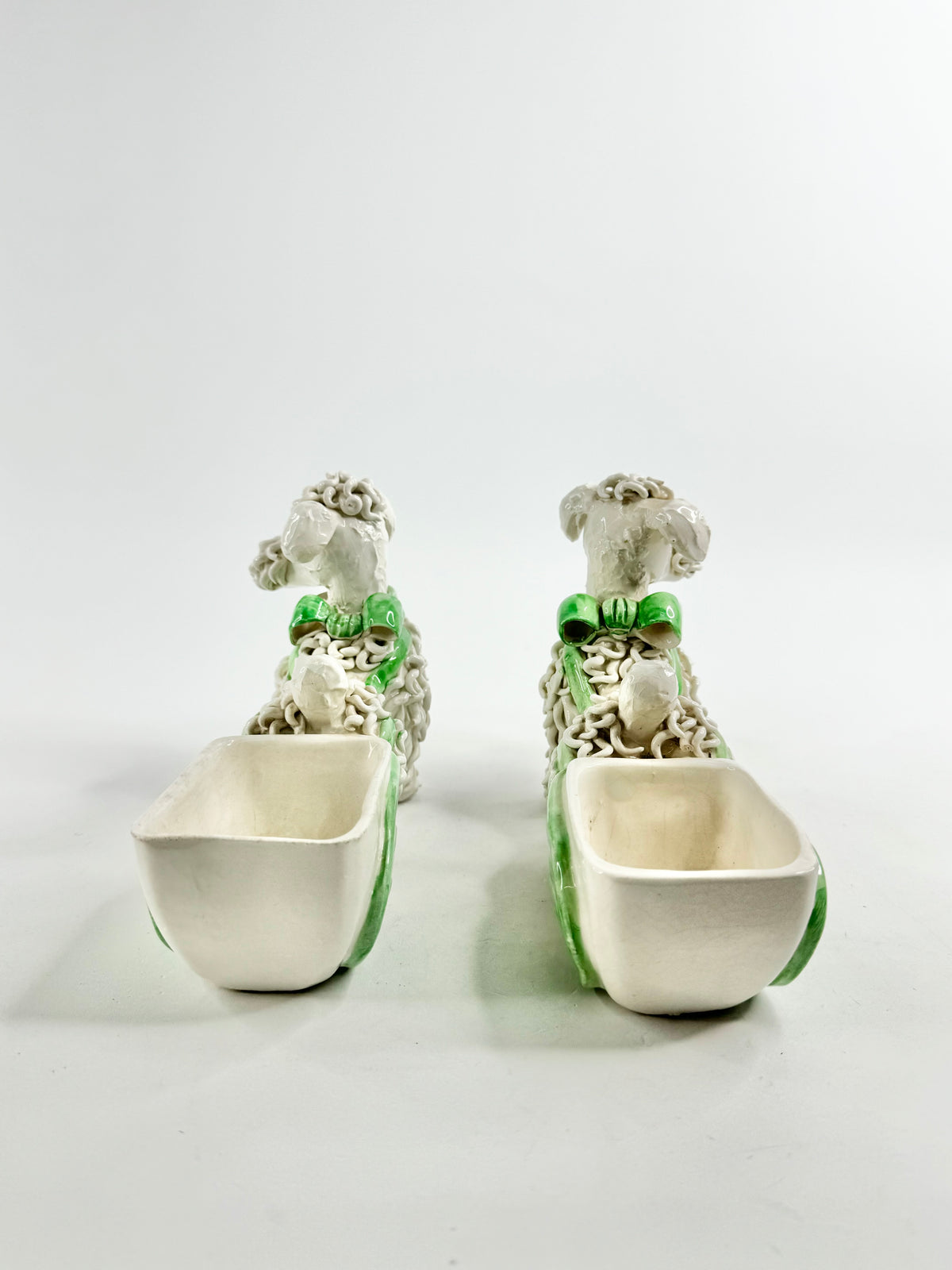 Mid Century Florentina Spaghetti Poodle Planters