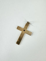 9ct Gold & Ruby Crucifix Pendant