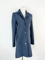 Carven x La Redoute Dark Blue Cotton Blend Coat - AU8