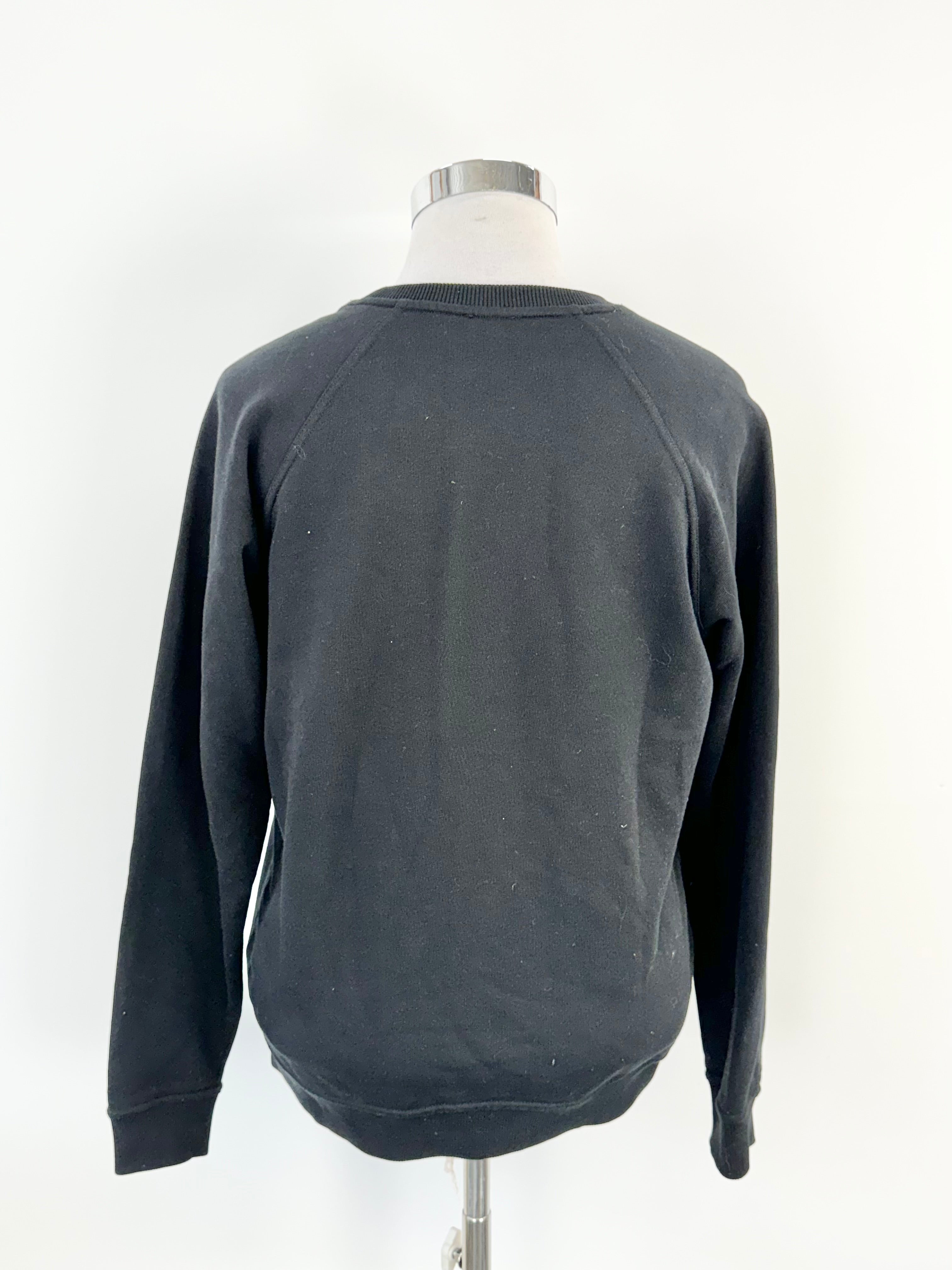 Kenzo Paris Black Floral Logo Sweater - AU12