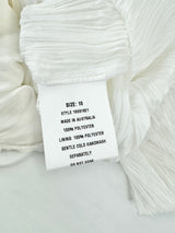 Manning Cartell 'Vertical Impact' White Pleated Dress NWT - AU10