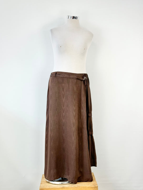 Vintage Trelise Cooper Timber Pattern Circle Skirt - AU10/12