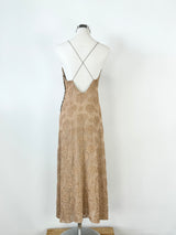 VIntage 90s Victoria Loftes Embroidered Slip Dress - AU10