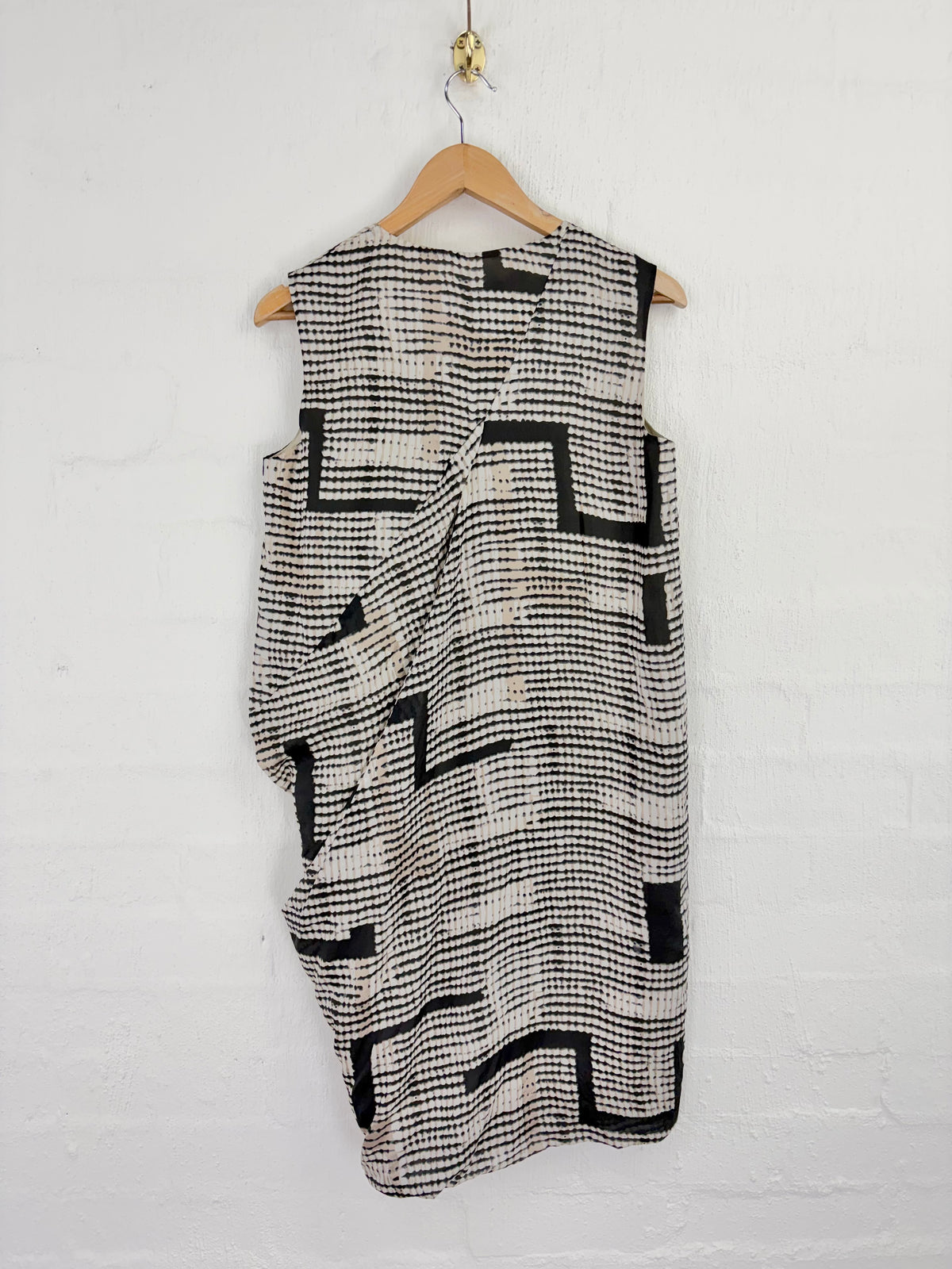 Satch Abstract Geoemetric Patterned Silk Dress - AU8/10