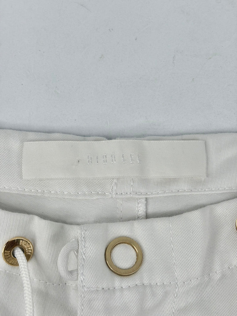 Dion Lee White Twill Parachute-Style Pants - AU6/8