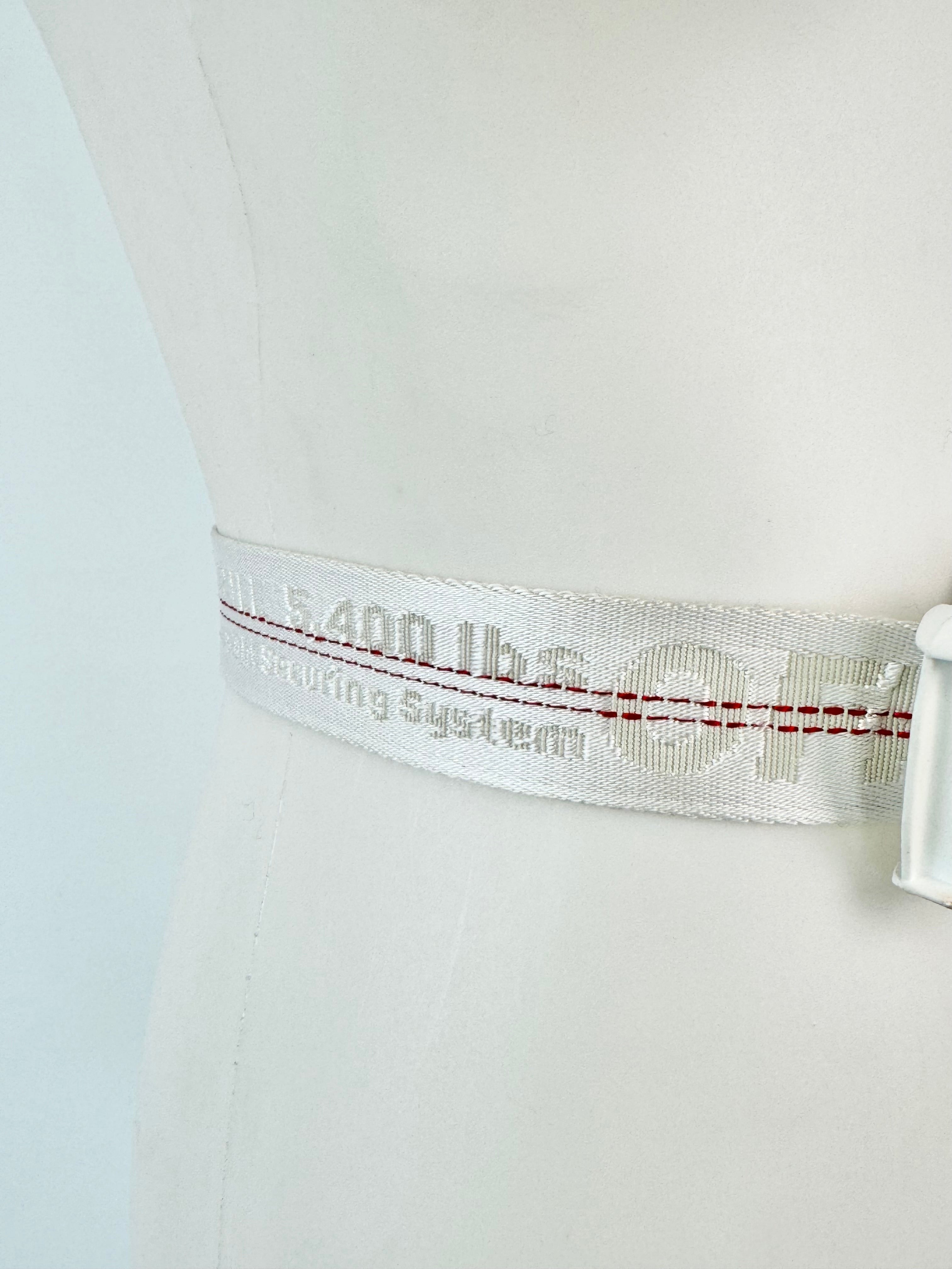 Off-White White & Red Industrial XL Belt