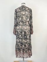 Loobie's Story Sheer 'Bravery' Patterned Midi Dress - AU12