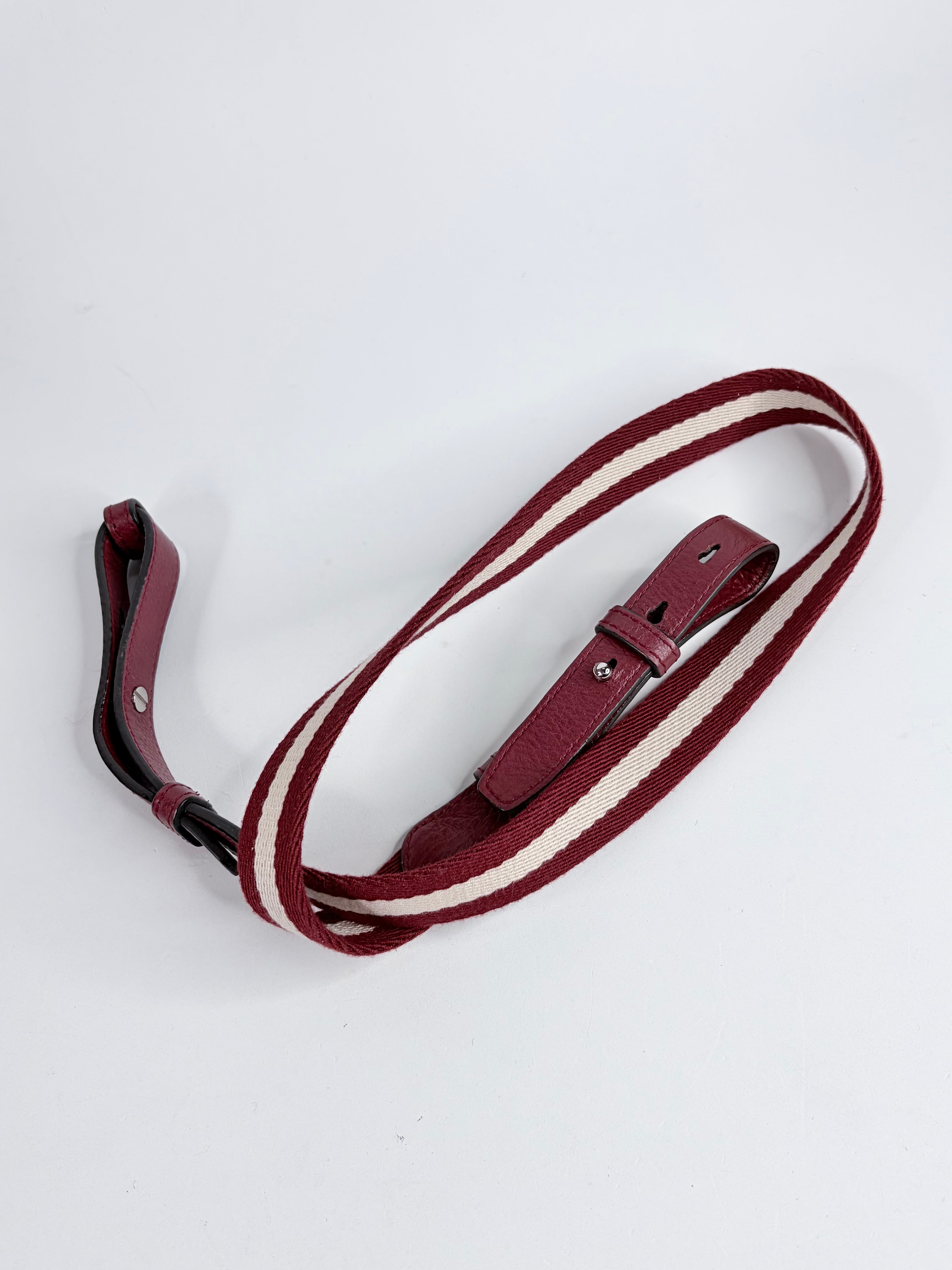 Bally Wine Grained Leather ‘Ballyssime’ Shoulder Bag