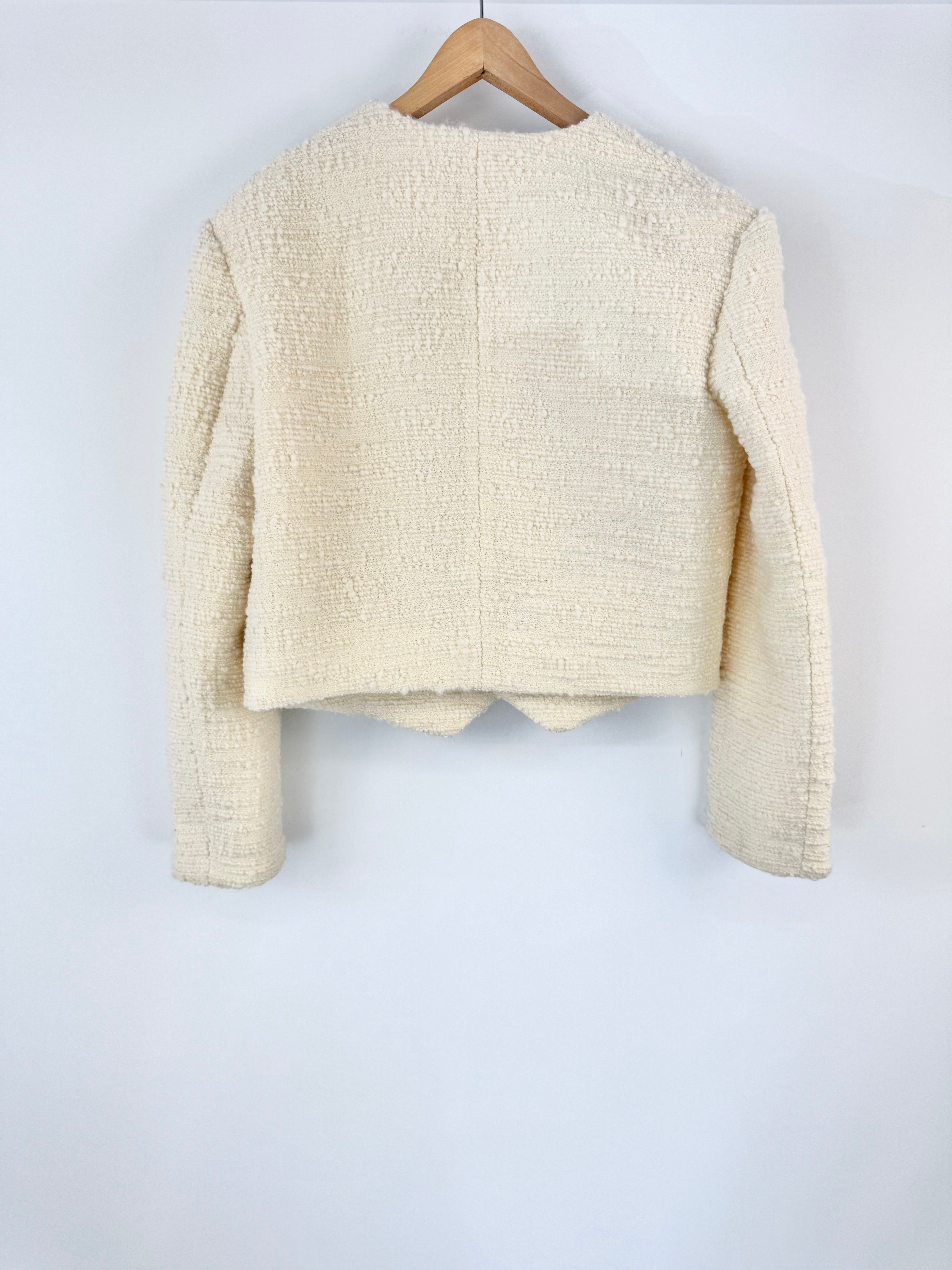 Zimmermann 'Luminosity' Cream Cropped Blazer - AU8