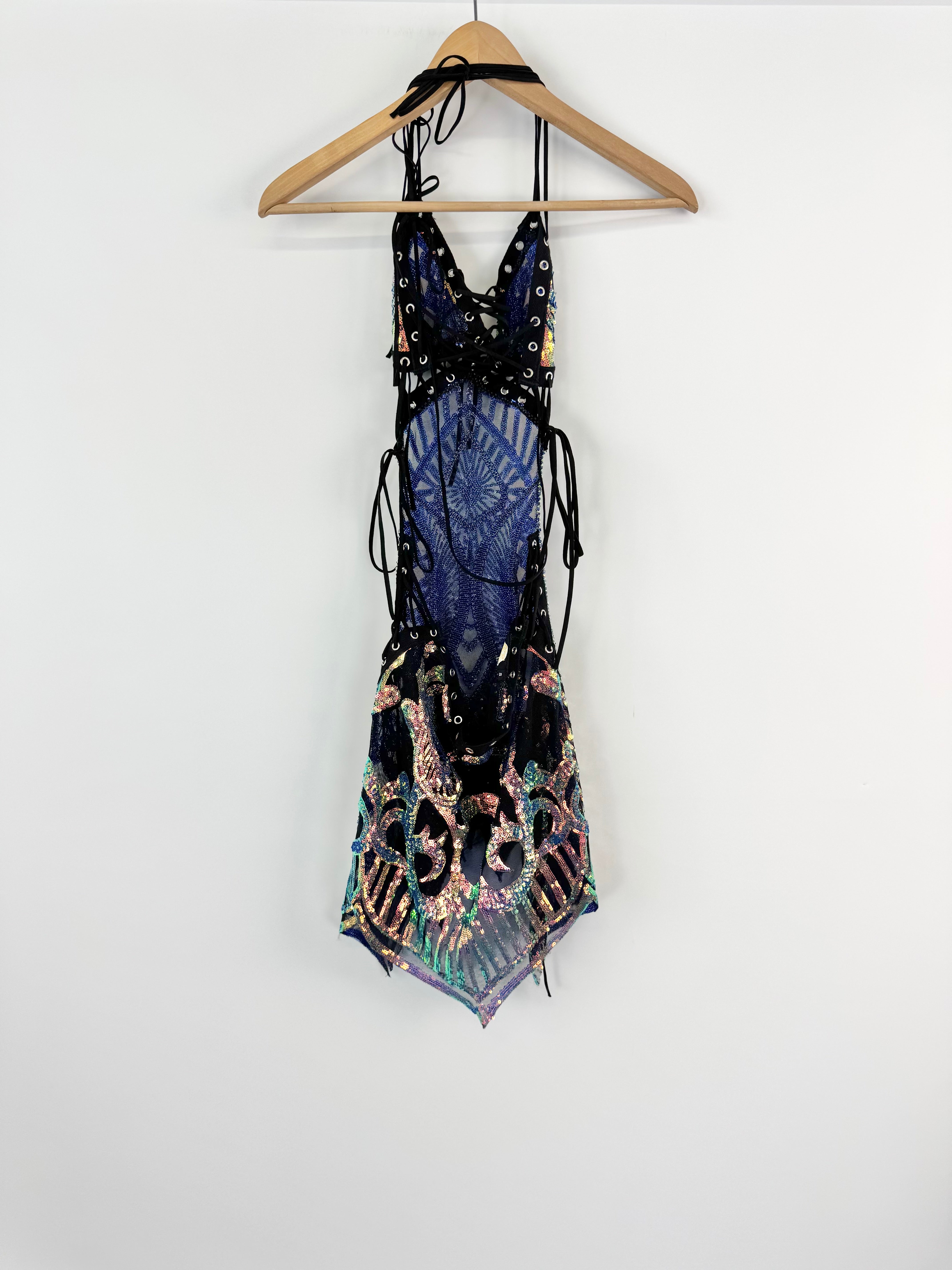 Disco Lemonade/Vanishing Fey Sequined Dress & Arm Warmers Set - AU8