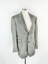 Lanificio F. LLi Cerruti Grey Silk & Wool Blend Suit - 54R