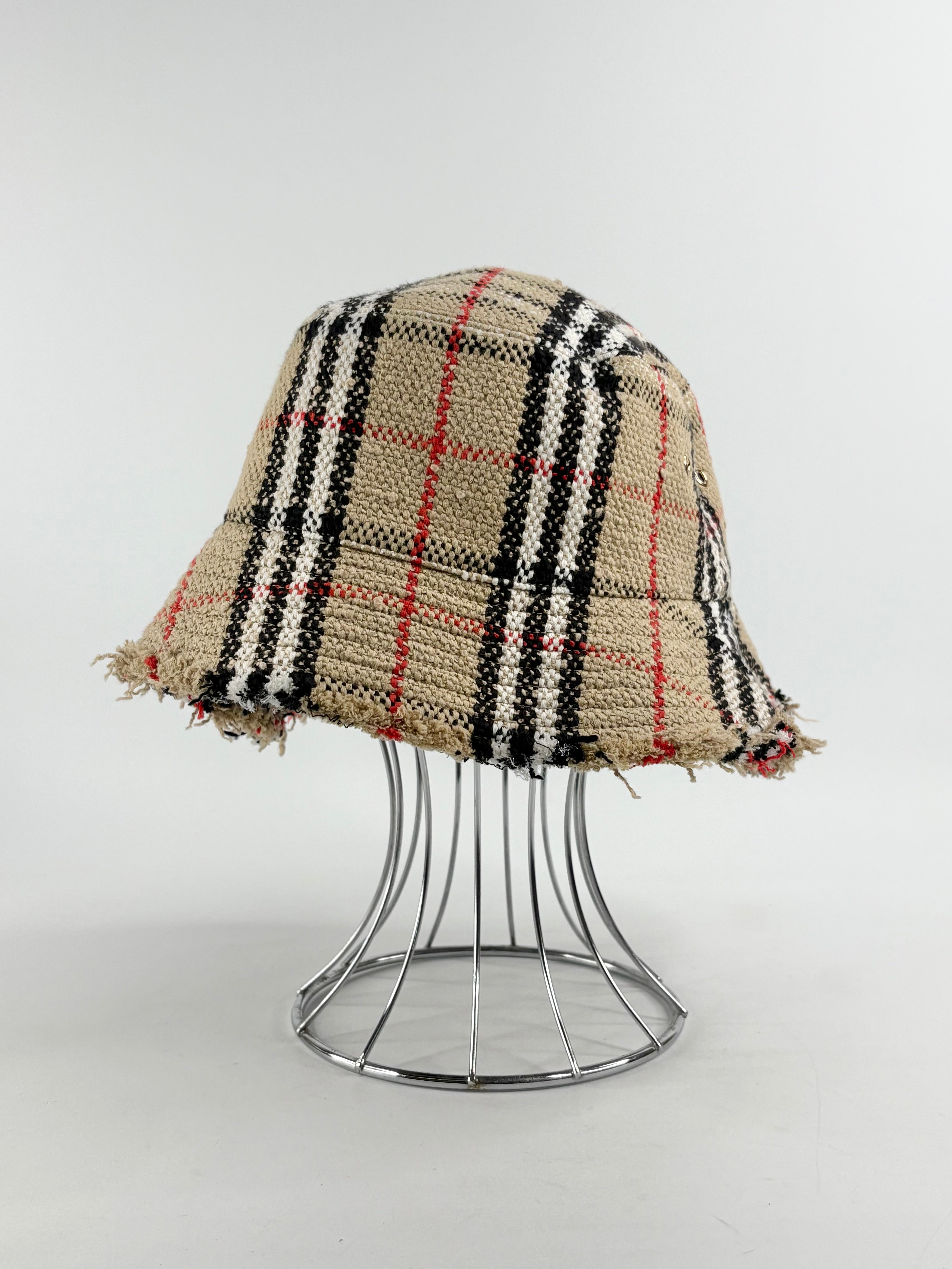 Burberry Vintage-Check Bouclé Bucket Hat
