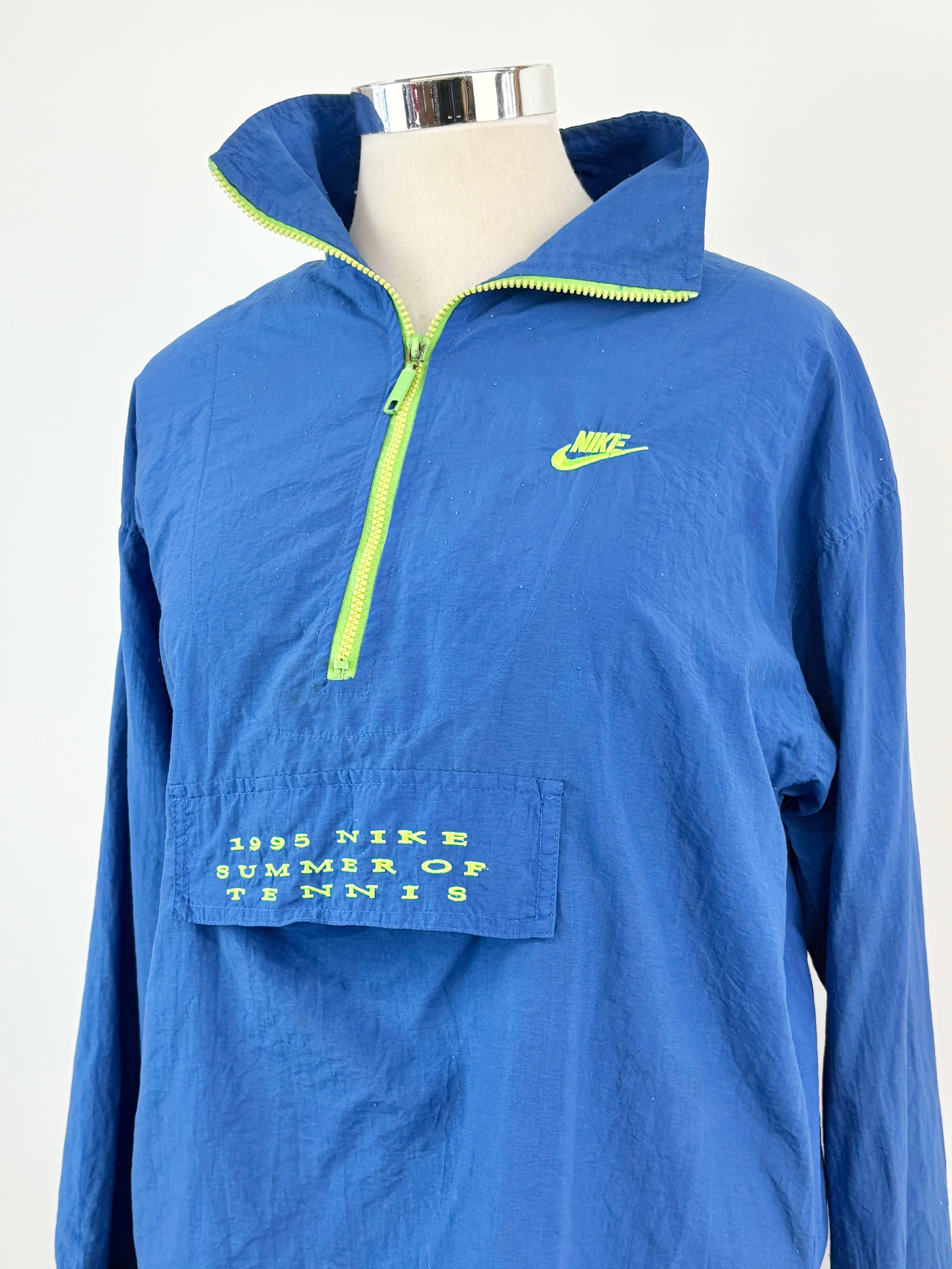 Vintage '95 Nike 'Summer of Tennis' 1/2 Zip Jacket - M