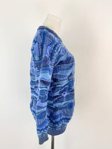 Vintage Purely Australian Clothing Co. Blue Merino Wool Sweater - S