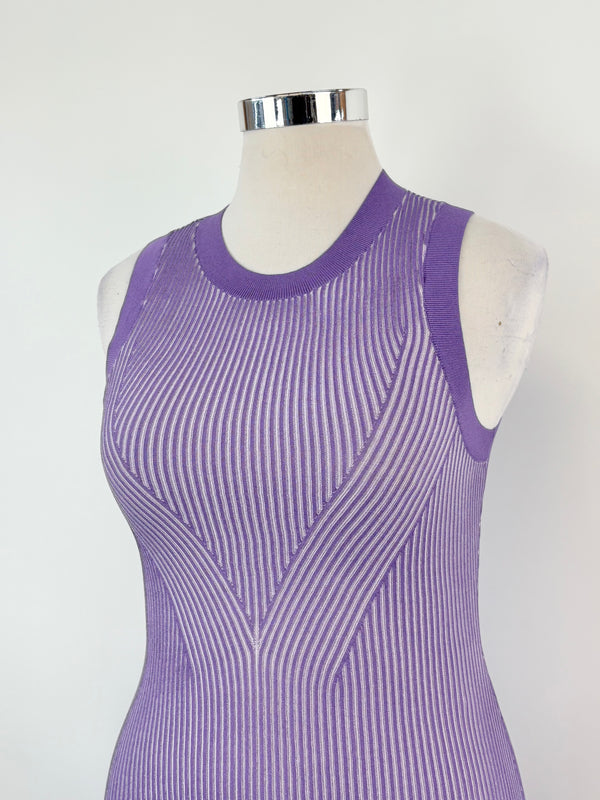 Sass & Bide Lilac 'Sugar Pill' Knit Tank Dress - AU10/12