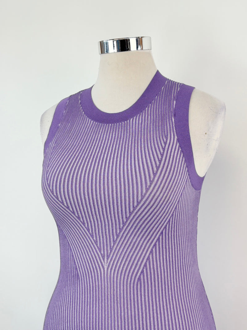 Sass & Bide Lilac 'Sugar Pill' Knit Tank Dress - AU10/12