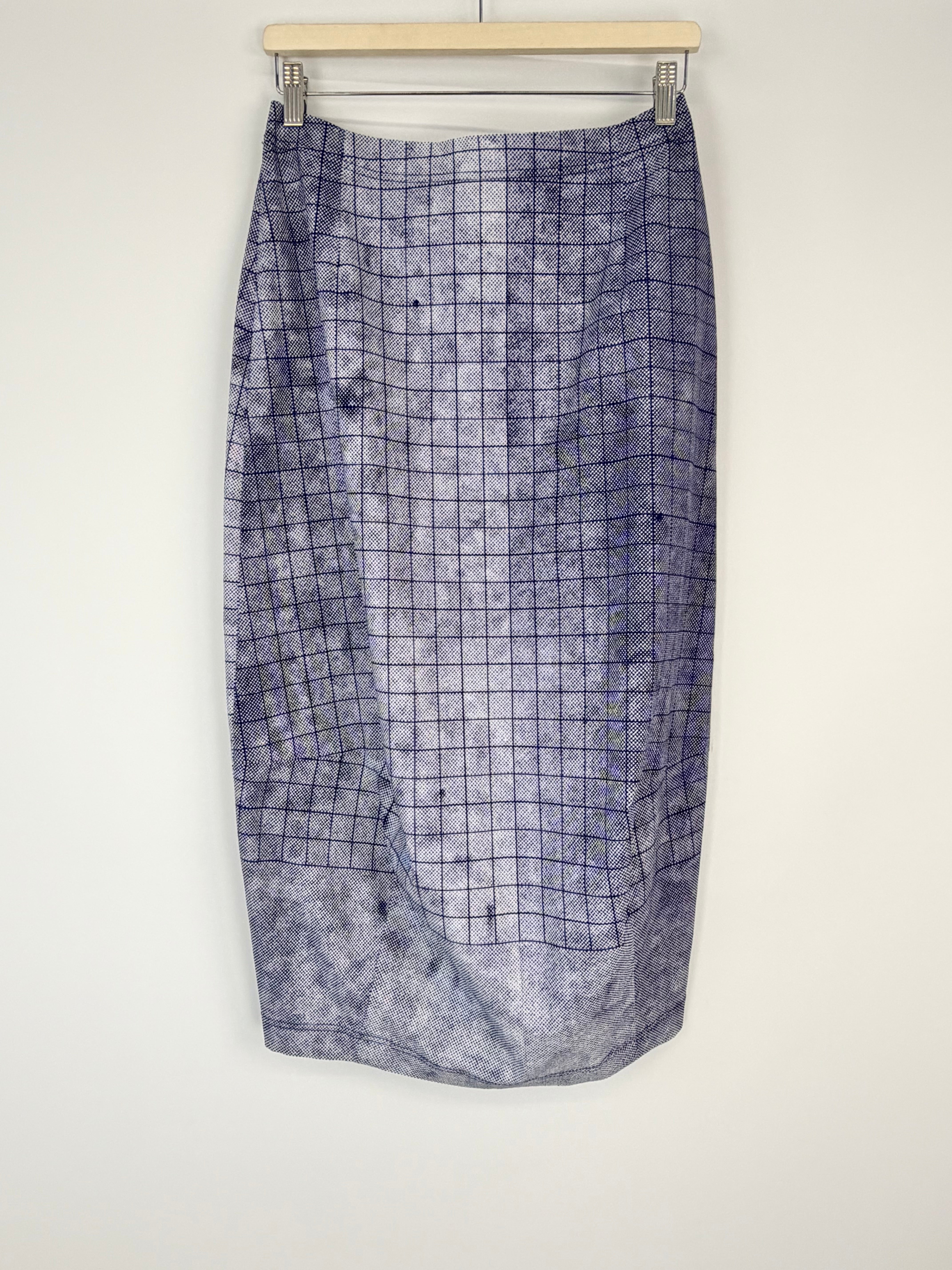 Studio Rundholz Blue Gingham Patterned Skirt - AU10/12