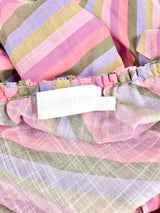 Zimmermann Mauve & Posey Striped Maxi Dress - AU8/10