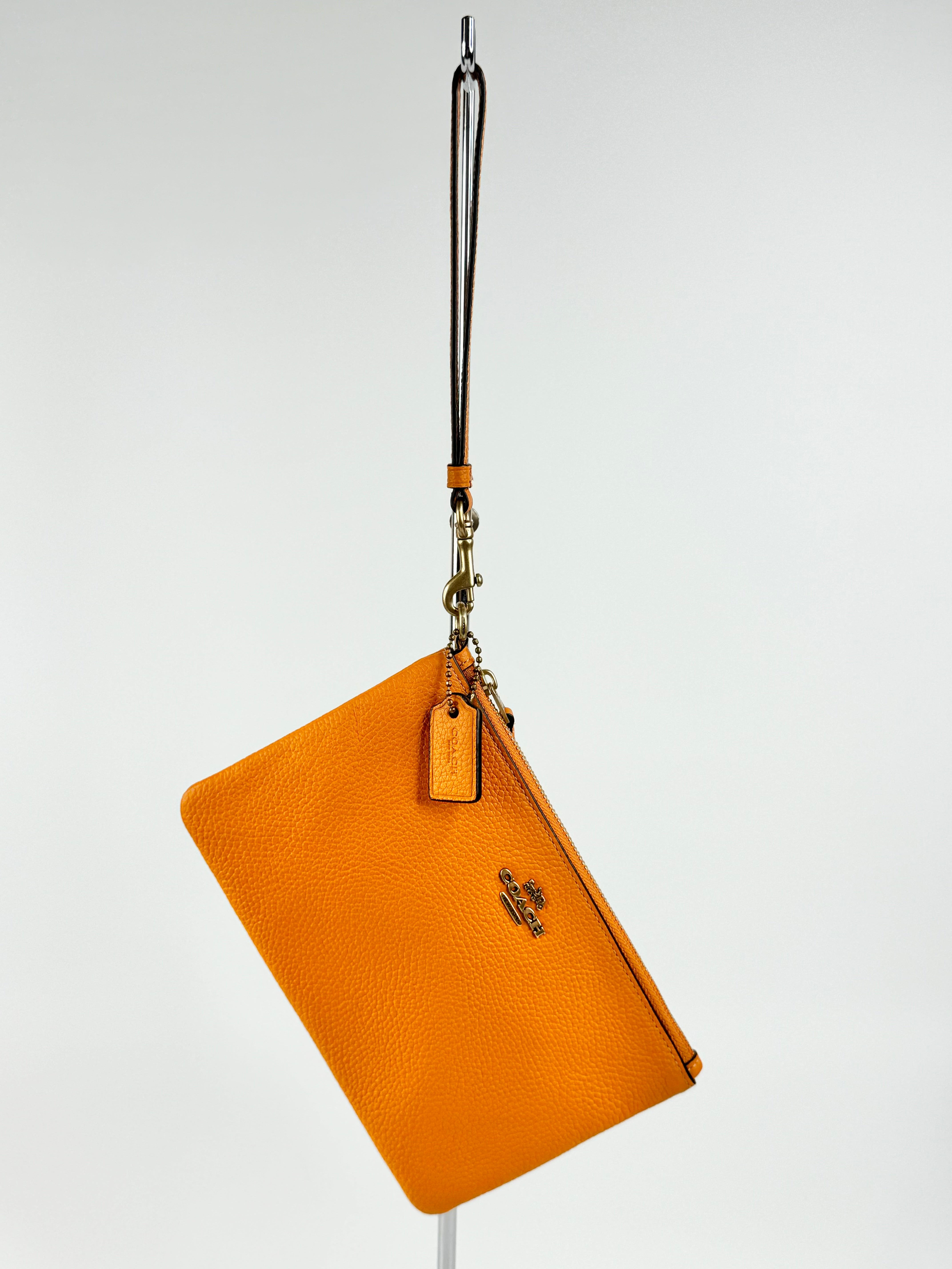 Coach Mandarin Orange Wristlet