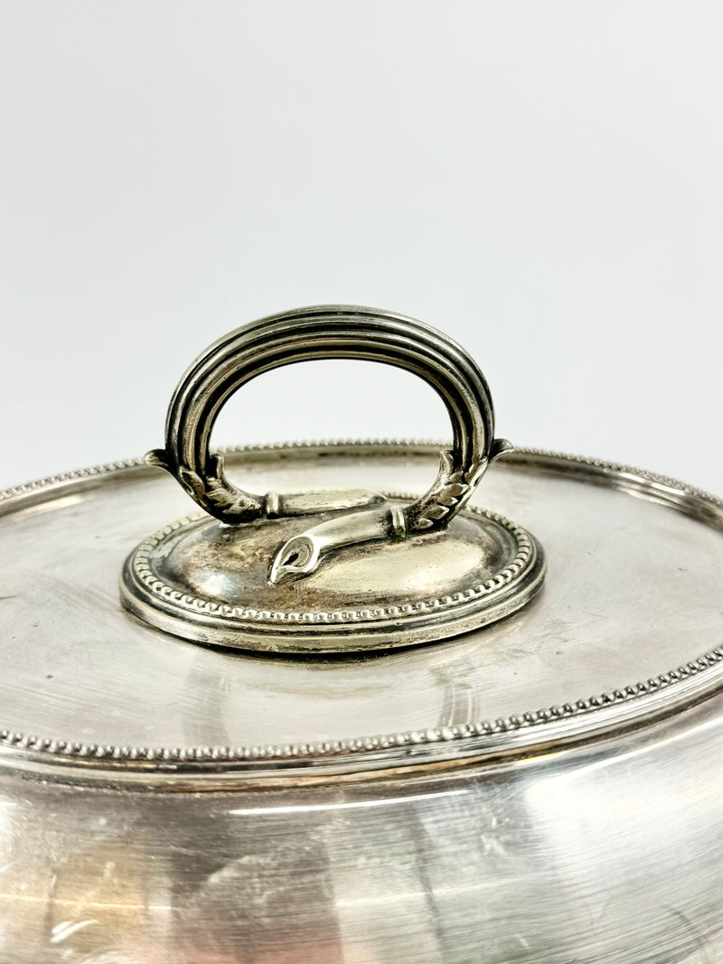 Vintage Silverplate Lidded Entre Dish