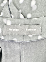 Proenza Schouler Spring Silk Black Polka Dot Ruffle Bridgerton Dress - AU8