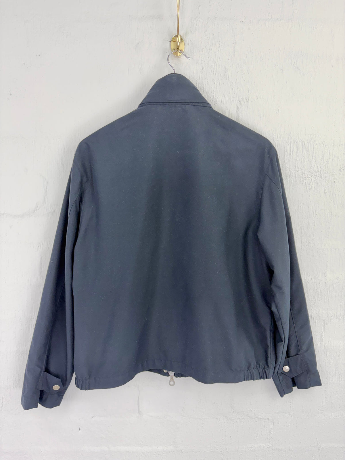 Aquascutum Black Packable Zippered Lightweight Jacket - M